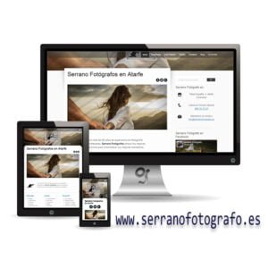Web Serrano fotógrafo por Granada Sites