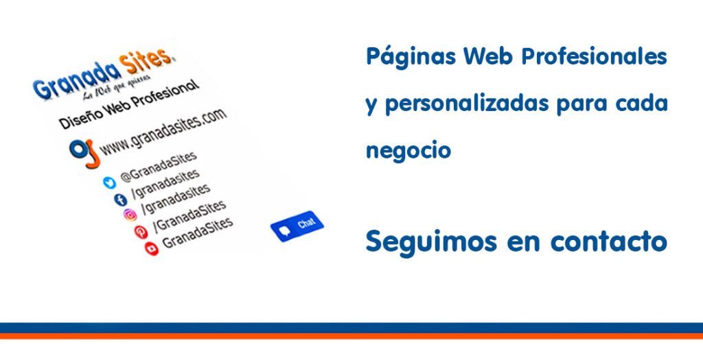 Contacto y redes sociales - Granada Sites